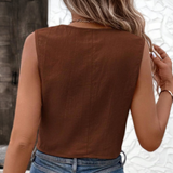 Ropa de moda, Outfit mujer, camisa sin mangas, camisa manga sisa, blusas unicolor, blusas mujer, 
blusas manga corta, blusas elegantes, blusas casuales, 
blusas bonitas, blusa sin mangas, 
blusa manga sisa, chalecos,