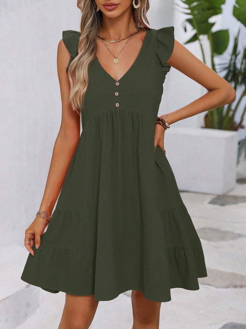 Vestidos mujer  Vestidos elegantes  Vestidos de moda  Vestidos cortos,  Vestidos casuales,  vestidos,  vestido mujer,  Vestido elegante,  Vestido corto,  Vestido casual,  Vestido,  Ropa de moda,  Outfit mujer,  Lanzamiento,  Vestido Verde,  Vestidos Verdes,