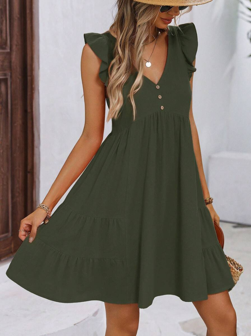 Vestidos mujer  Vestidos elegantes  Vestidos de moda  Vestidos cortos,  Vestidos casuales,  vestidos,  vestido mujer,  Vestido elegante,  Vestido corto,  Vestido casual,  Vestido,  Ropa de moda,  Outfit mujer,  Lanzamiento,  Vestido Verde,  Vestidos Verdes,