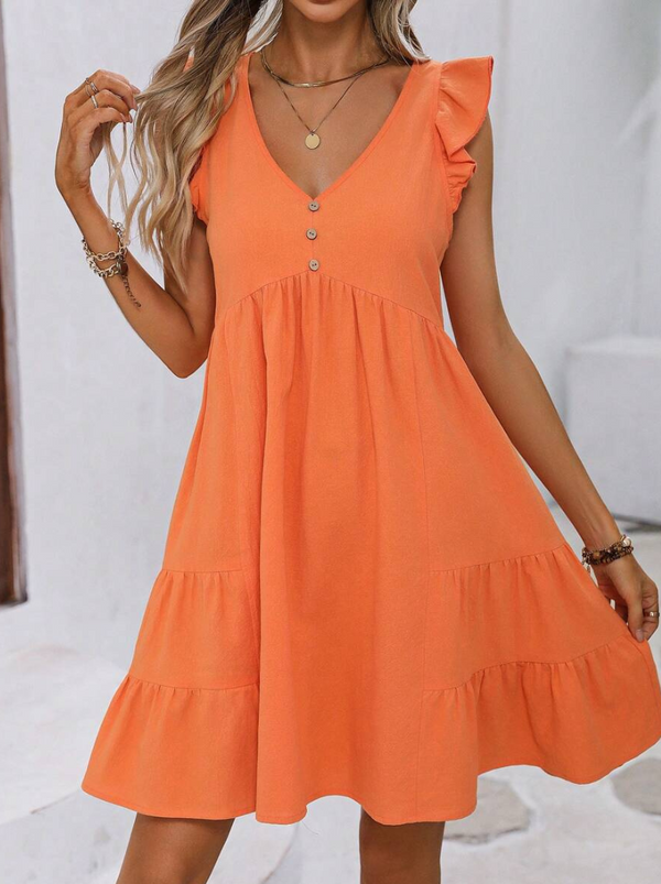 Vestidos mujer  Vestidos elegantes  Vestidos de moda  Vestidos cortos,  Vestidos casuales,  vestidos,  vestido mujer,  Vestido elegante,  Vestido corto,  Vestido casual,  Vestido,  Ropa de moda,  Outfit mujer,  Lanzamiento,  Vestido Naranja,  Vestidos Naranjas,