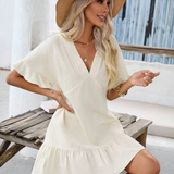 Vestidos mujer,  Vestidos elegantes,  Vestidos cortos,  Vestidos casuales,  vestidos,  Vestido corto,  Vestido,  Ropa de moda,  Outfit mujer,  Vestido Blanco,