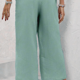 Pantalon largo, pantalón pierna ancha, pantalones comodos, pantalones frescos, pantalones casuales, pantalones verdes,